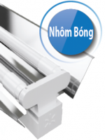 đèn led chóa máng heo đôi nhôm bóng 1.2m
