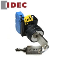 Công tắc xoay IDEC có khóa 3 vị trí (45 o ), IP65 ngoài mặt tủ YW1K-3AE02